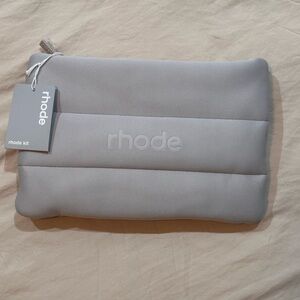 RHODE Soft Gray Padded Pouch
